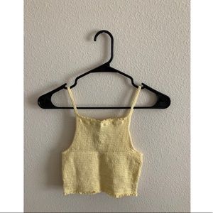 Forever 21 Bright Yellow Crop Top